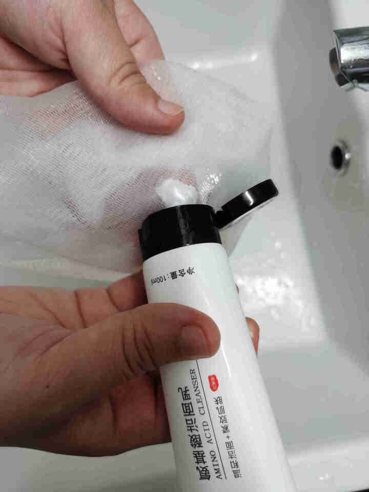 九叶草氨基酸洗面奶女学生除螨控油男女通用补水保湿收缩毛孔洁面乳 氨基酸洗面奶【1瓶装】 脸上瘙痒出油长痘螨虫在作怪怎么样，好用吗，口碑，心得，评价，试用报告,第4张