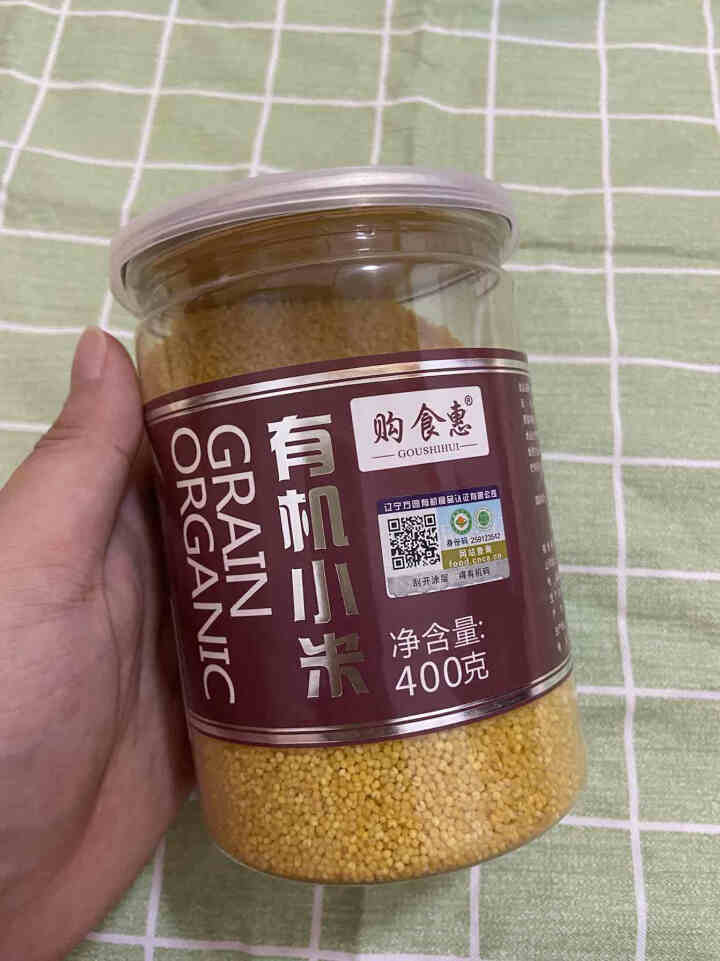 购食惠 有机 黄小米400g（五谷 杂粮 小黄米 月子粥 粗粮 小米粥）怎么样，好用吗，口碑，心得，评价，试用报告,第2张