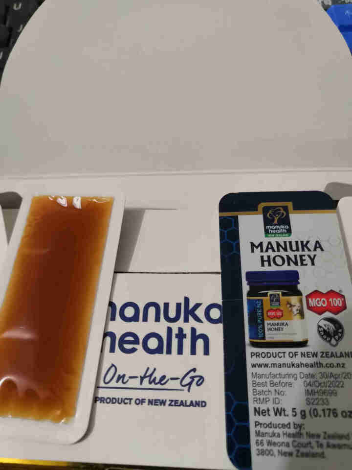 蜜纽康（Manuka Health）MGO100+麦卢卡蜂蜜75g（5g*15）便携装新西兰进口 单盒怎么样，好用吗，口碑，心得，评价，试用报告,第4张