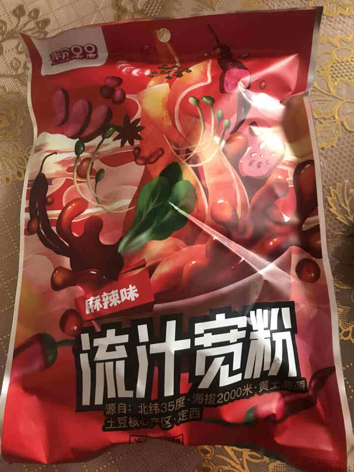 粉呆呆 麻辣流汁宽粉带料包 甘肃定西土豆宽粉 螺霸王酸辣螺蛳粉白家陈记马铃薯粉条 速食宽粉 粉呆呆流汁宽粉 271g*1袋怎么样，好用吗，口碑，心得，评价，试用,第2张