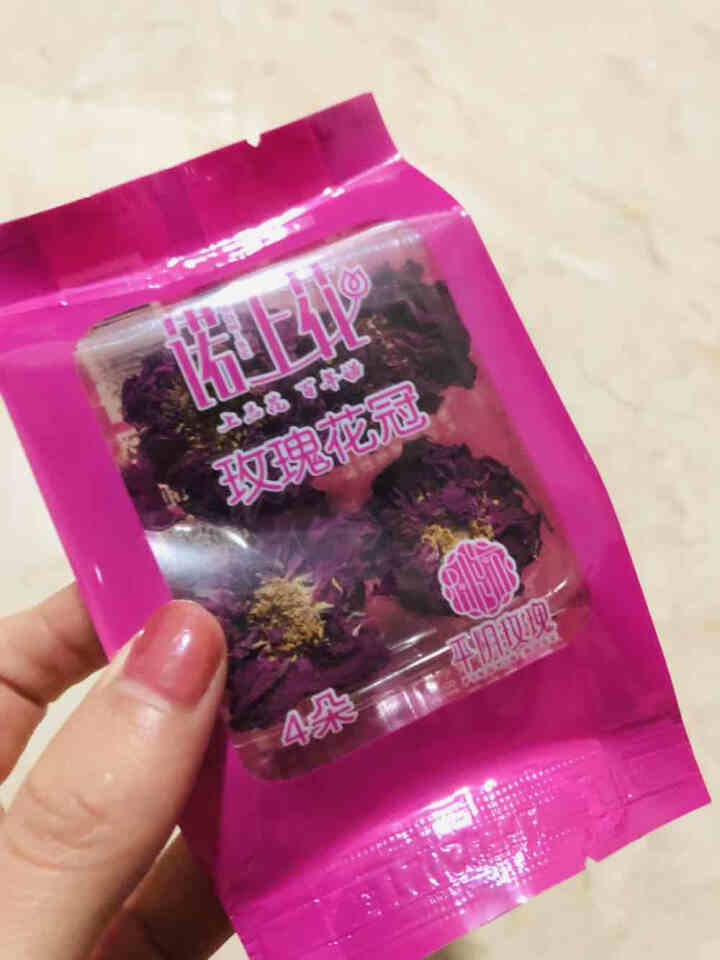 诺上花一包4朵平阴玫瑰花冠今年新花精品袋装玫瑰花茶怎么样，好用吗，口碑，心得，评价，试用报告,第2张