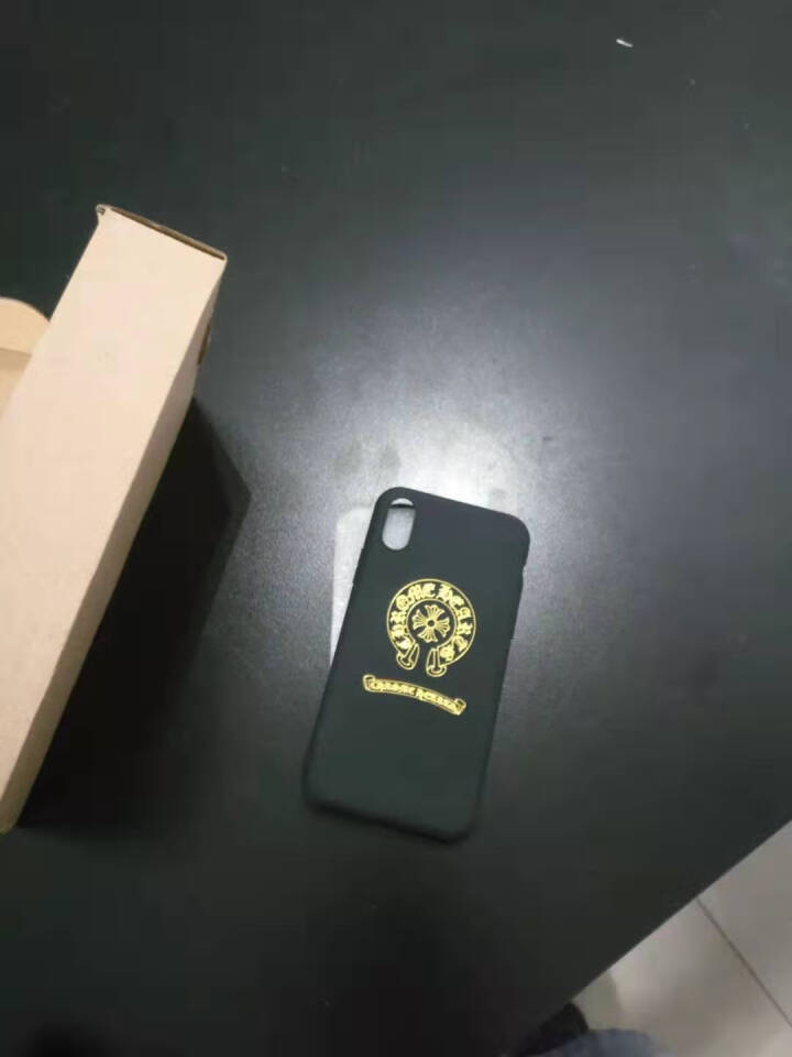 潮牌克罗心iphoneX手机壳简约6s/7plus保护套奢华烫金苹果8磨砂全包苹果xs/xr纯黑软壳 奢华烫金克罗心,第4张