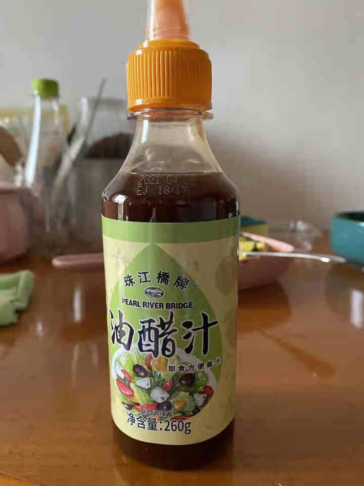 珠江桥牌 糖醋汁 油醋汁 0脂肪 健身餐轻食 开盖即食 沙拉汁调味品 便携挤挤瓶装 广东老字号 油醋汁260g怎么样，好用吗，口碑，心得，评价，试用报告,第2张