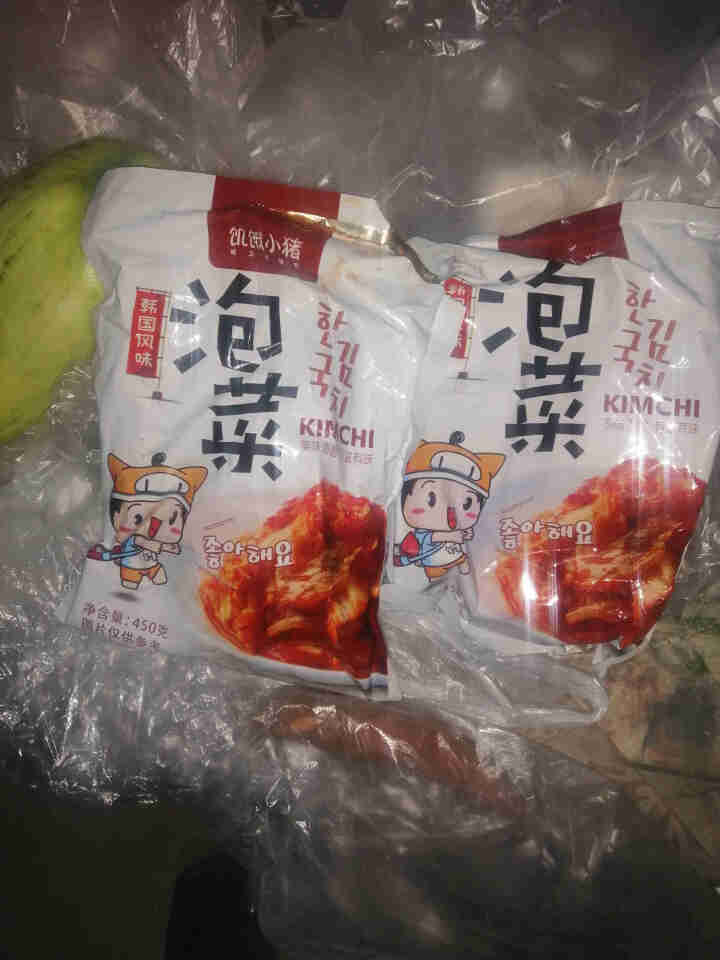 【吉林省农特产馆】饥饿小猪 辣白菜韩式切件泡菜下饭菜 3*450g/袋怎么样，好用吗，口碑，心得，评价，试用报告,第2张