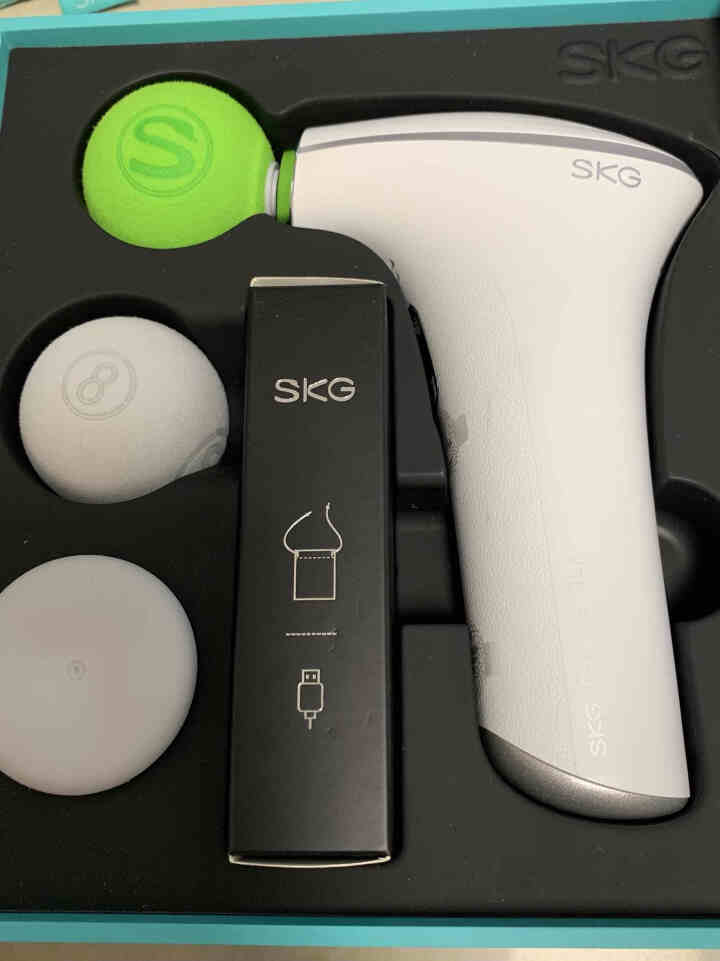 SKG 筋膜枪 F5 手持迷你按摩器 肌肉放松器 便携静音深层高频锤全身手持式F5 F4mini F5 米白色怎么样，好用吗，口碑，心得，评价，试用报告,第5张