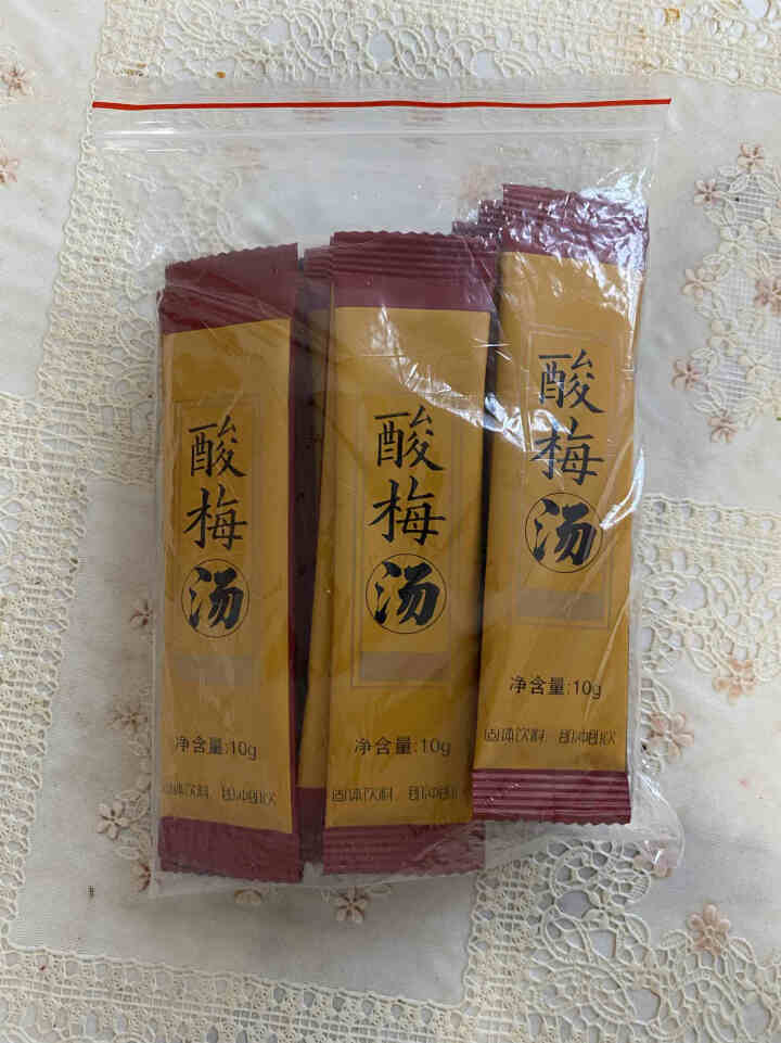 花老板 酸梅汤 速溶颗粒夏季茶冲饮固体饮料 酸梅汤100g（10g*10小包）怎么样，好用吗，口碑，心得，评价，试用报告,第2张