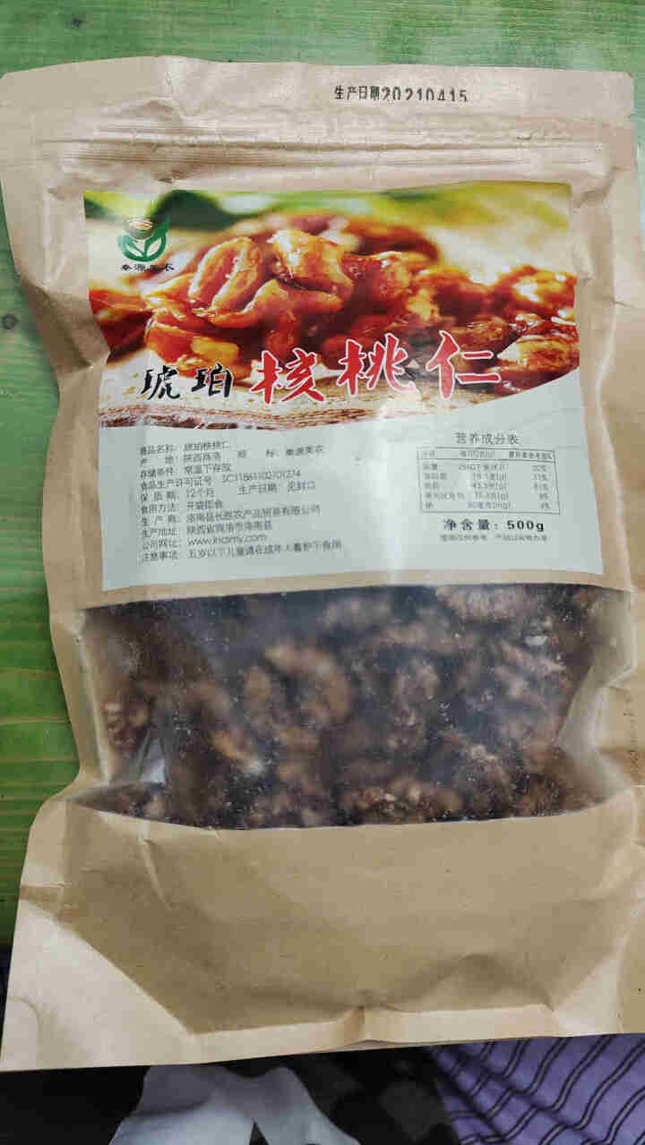 琥珀核桃仁500g散装熟即食孕妇零食山核桃仁蜂蜜原味坚果干果 袋装：净重500g*1包怎么样，好用吗，口碑，心得，评价，试用报告,第3张