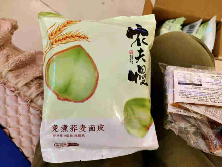 农夫慢 荞麦面皮免煮凉皮0脂肪荞麦面即食办公室宿舍健身代餐高饱腹主食非油炸拌面方便面速食红油面皮 100g*5袋【醇香麻酱】怎么样，好用吗，口碑，心得，评价，试,第2张