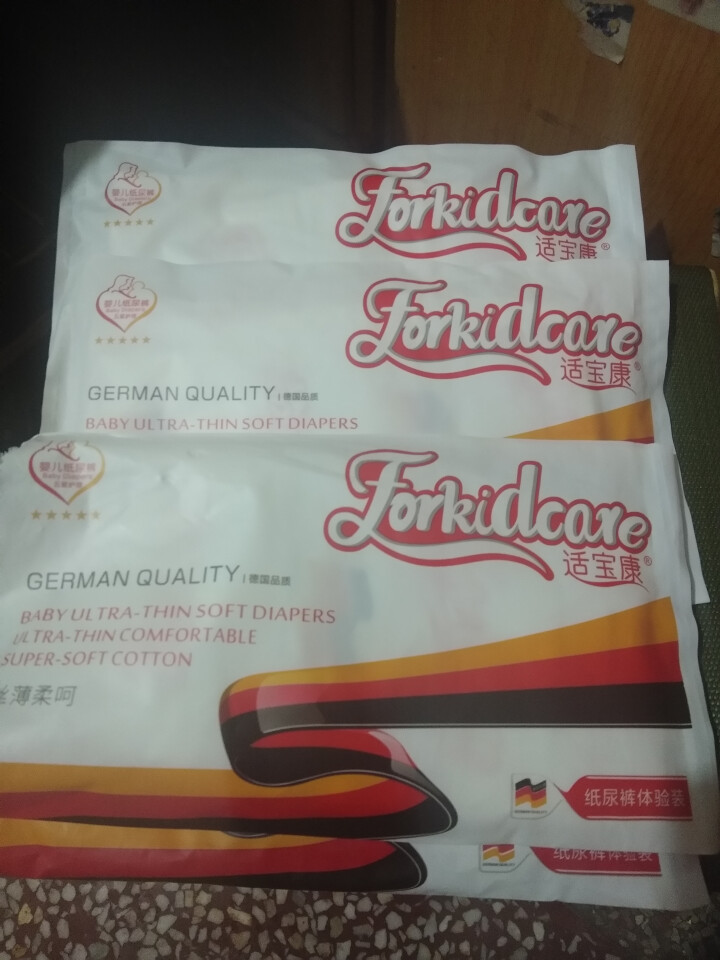 适宝康·Forkidcare 丝薄柔呵纸尿裤试用装L码*4片 适合9,第2张