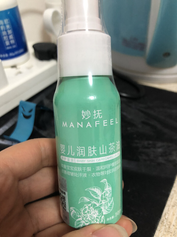 妙抚 儿童宝宝防皴预防苹果脸 婴儿雪绒花润肤面霜 保湿防裂 山茶油抚触油护臀润肤霜 山茶油 抚触油怎么样，好用吗，口碑，心得，评价，试用报告,第3张