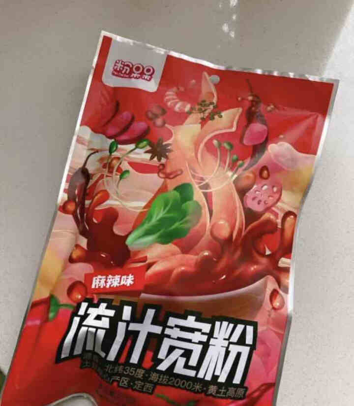 粉呆呆 麻辣流汁宽粉带料包 甘肃定西土豆宽粉 螺霸王酸辣螺蛳粉白家陈记马铃薯粉条 速食宽粉 粉呆呆流汁宽粉 271g*1袋怎么样，好用吗，口碑，心得，评价，试用,第2张