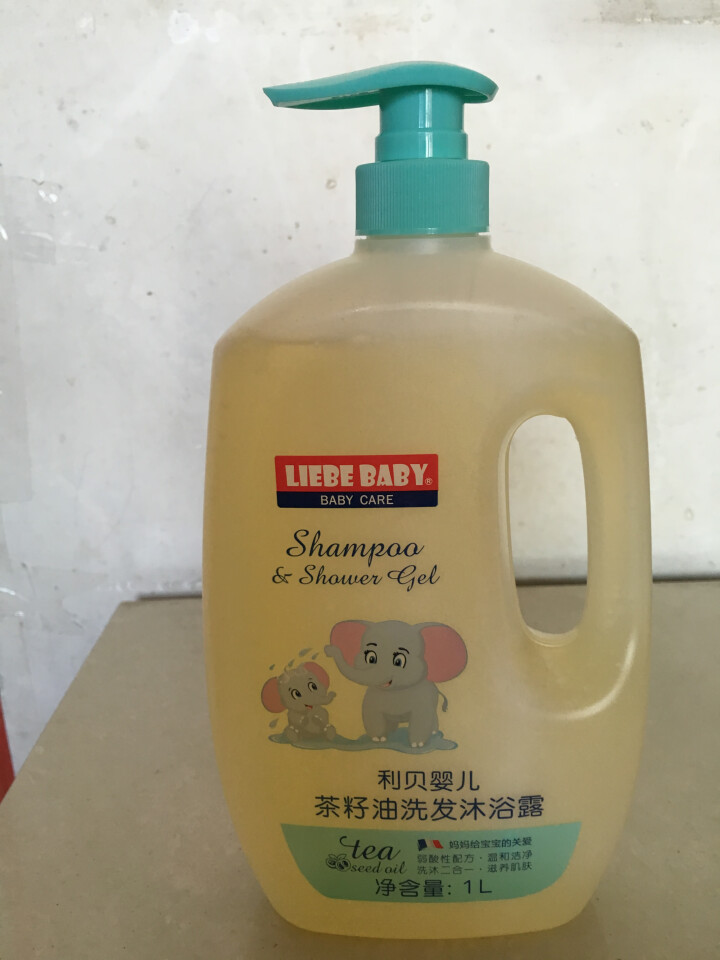 【买一送六】利贝婴儿茶籽油洗发沐浴露家庭装1000ml 新生儿宝宝专用儿童沐浴露洗发水二合一 单瓶装（1L）怎么样，好用吗，口碑，心得，评价，试用报告,第3张