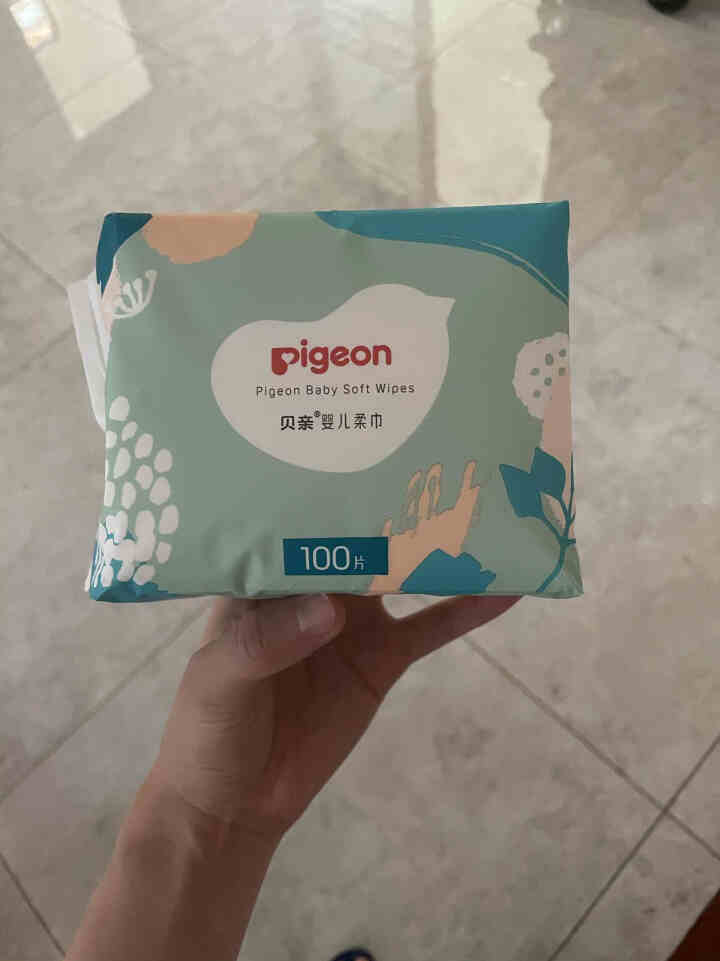 贝亲（Pigeon ）婴儿棉柔巾 宝宝面巾 干湿两用 洗脸巾 一次性洁面巾 100片装单包怎么样，好用吗，口碑，心得，评价，试用报告,第2张