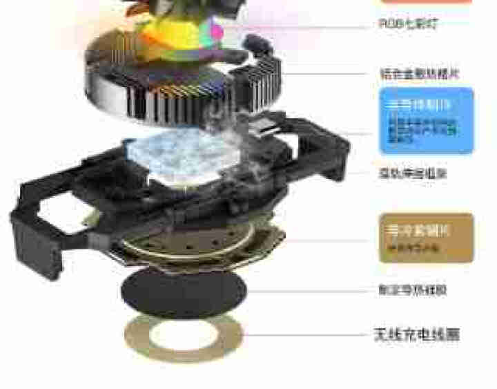 newfor手机散热器无线游戏降温散热小风扇半导体背夹支架王者荣耀吃鸡神器 电竞,第4张