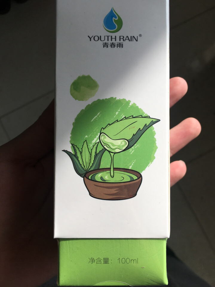 青春雨（YOUTH RAIN）氨基酸芦荟洁面乳100ml 洗面奶男女通用 保湿补水 控油祛痘深层清洁 1支装怎么样，好用吗，口碑，心得，评价，试用报告,第2张