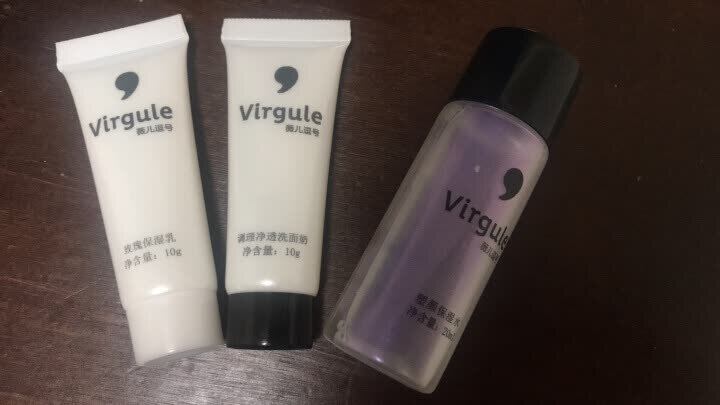 Virgule薇儿逗号 塑颜控油保湿旅行套装 洗面奶 爽肤水 保湿乳液女怎么样，好用吗，口碑，心得，评价，试用报告,第4张