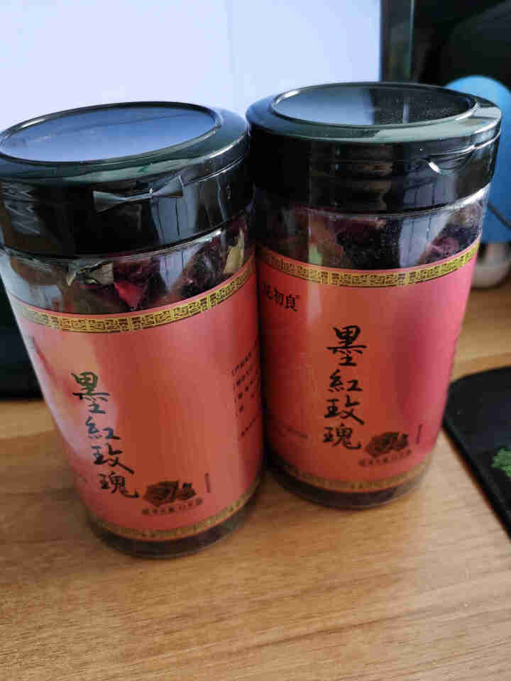 花初良 墨红玫瑰花茶两罐云南墨红玫瑰花瓣食用花茶非鲜花法国养生茶 墨红玫瑰怎么样，好用吗，口碑，心得，评价，试用报告,第2张