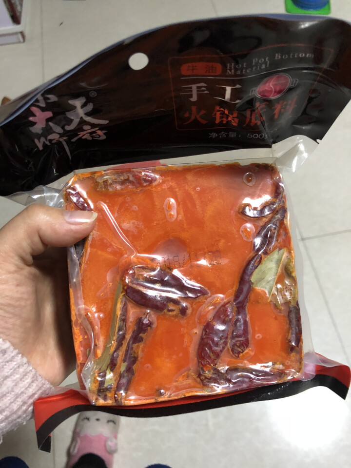 天府味大师手工火锅底料500g香辣牛油火锅底料 浓缩火锅底料 老成都牛油火锅底料 重庆火锅底料怎么样，好用吗，口碑，心得，评价，试用报告,第2张