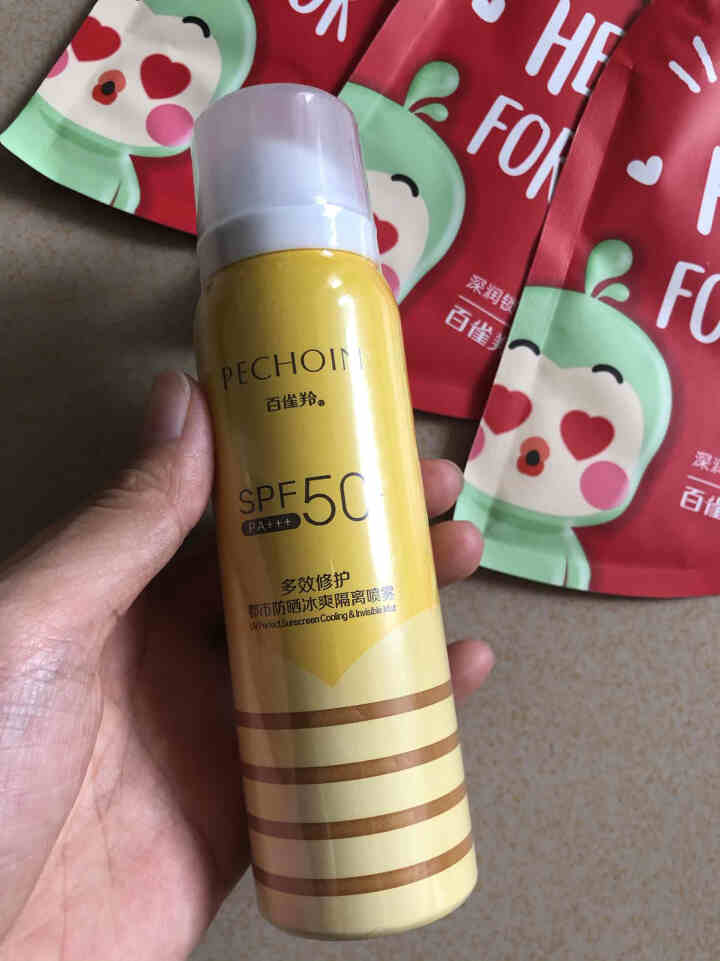 百雀羚防晒喷雾 多效修护都市防晒冰爽隔离喷雾SPF50+ 隔离防晒黑晒伤持妆清爽不粘腻防晒喷雾女官网 60ml怎么样，好用吗，口碑，心得，评价，试用报告,第3张