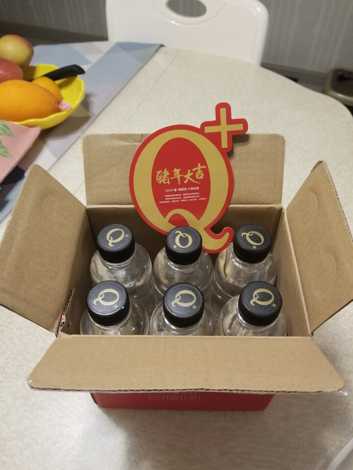 Q+天然苏打水 弱碱性饮用水矿泉水无糖无气 380ml*6瓶 礼盒装 一箱怎么样，好用吗，口碑，心得，评价，试用报告,第4张