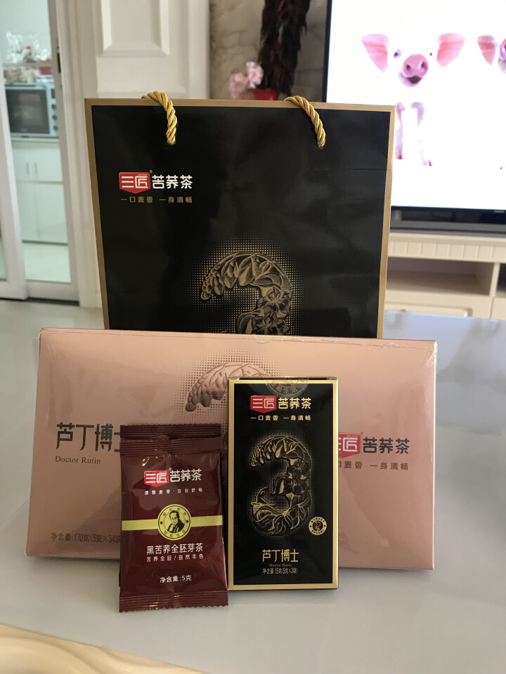 三匠黑苦荞芦丁博士170g 5克*34小袋 金字塔特色包装送礼自用怎么样，好用吗，口碑，心得，评价，试用报告,第2张