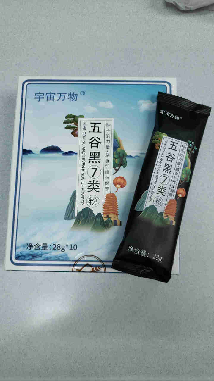 宇宙万物 五谷杂粮冲泡即食谷物营养膳食代餐粉 五谷黑7类(1盒10袋)怎么样，好用吗，口碑，心得，评价，试用报告,第3张