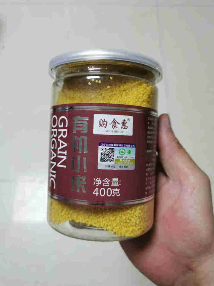 购食惠 有机 黄小米400g（五谷 杂粮 小黄米 月子粥 粗粮 小米粥）怎么样，好用吗，口碑，心得，评价，试用报告,第2张