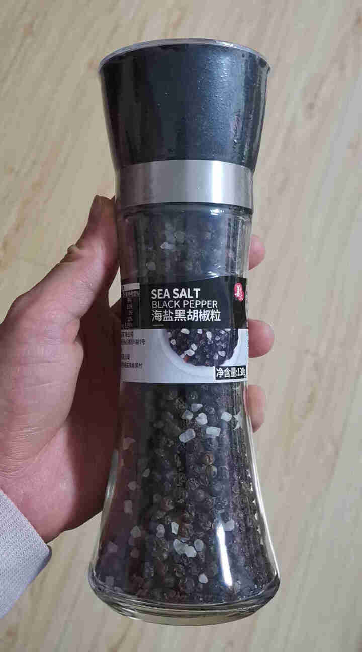 姜老大 海盐黑胡椒粒138g 健身混合调味料黑胡椒粉研磨 牛肉粉 出口品质 香辛料 西餐牛排烤肉 海盐黑胡椒138g怎么样，好用吗，口碑，心得，评价，试用报告,第2张