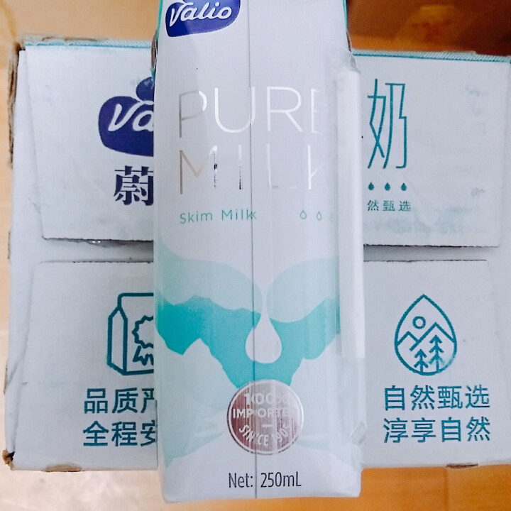 芬兰蔚优 Valio 脱脂牛奶 UHT纯牛奶 250ml*24整箱装怎么样，好用吗，口碑，心得，评价，试用报告,第3张