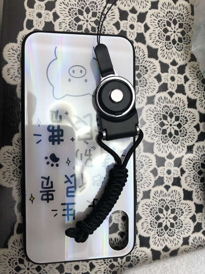 和钛苹果x手机壳iPhone xs max情侣款xr玻璃壳苹果7/8plus炫光创意挂绳6s全包防摔 X余生很贵炫彩玻璃+字母挂绳怎么样，好用吗，口碑，心得，评,第4张