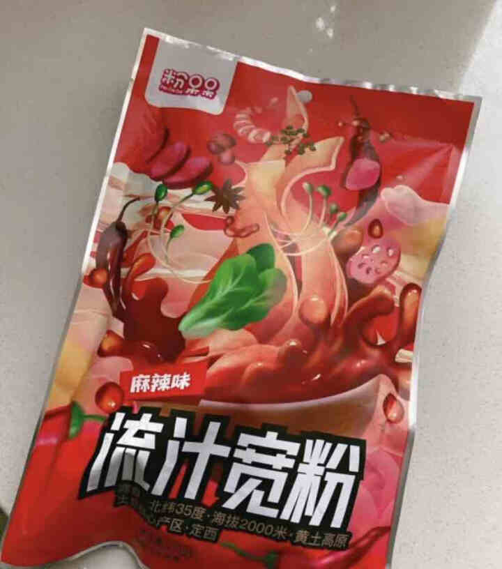 粉呆呆 麻辣流汁宽粉带料包 甘肃定西土豆宽粉 螺霸王酸辣螺蛳粉白家陈记马铃薯粉条 速食宽粉 粉呆呆流汁宽粉 271g*1袋怎么样，好用吗，口碑，心得，评价，试用,第2张