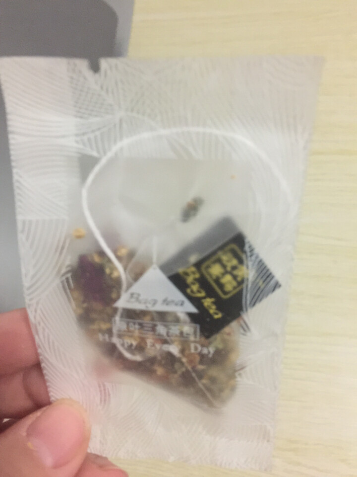 岐景黄鹊 茶叶花草茶 玫瑰荷叶茶包瘦肚子减脂独立三角袋泡茶包 64g 玫瑰荷叶茶试用装（1袋）怎么样，好用吗，口碑，心得，评价，试用报告,第3张