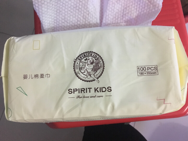 Spirit Kids 婴儿棉柔巾干湿两用新生儿湿巾宝宝纯手口护理 单包（18*20cm）怎么样，好用吗，口碑，心得，评价，试用报告,第4张