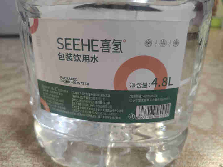 SeeHe喜氢4.8L桶装水 水素水 含氢饮用水富氢水弱碱性家庭装 泡茶水 送货上门 单桶装怎么样，好用吗，口碑，心得，评价，试用报告,第3张