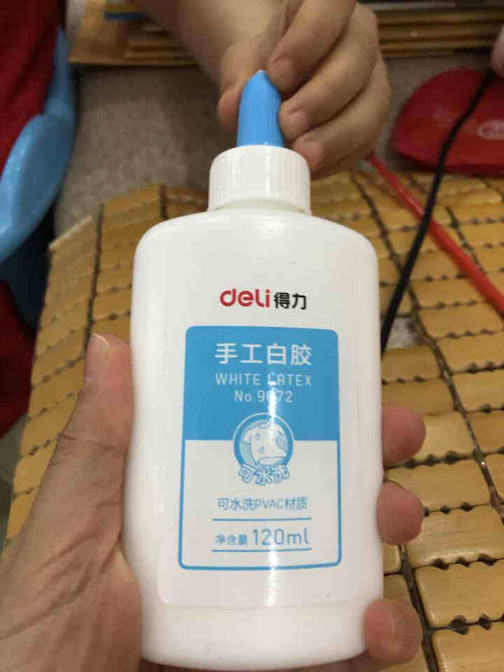 得力（deli）白乳胶白胶 白乳胶水学生手工diy胶水 可水洗白胶手工美术课高粘性胶 单瓶装 手工白胶120ml（9072）怎么样，好用吗，口碑，心得，评价，试,第4张