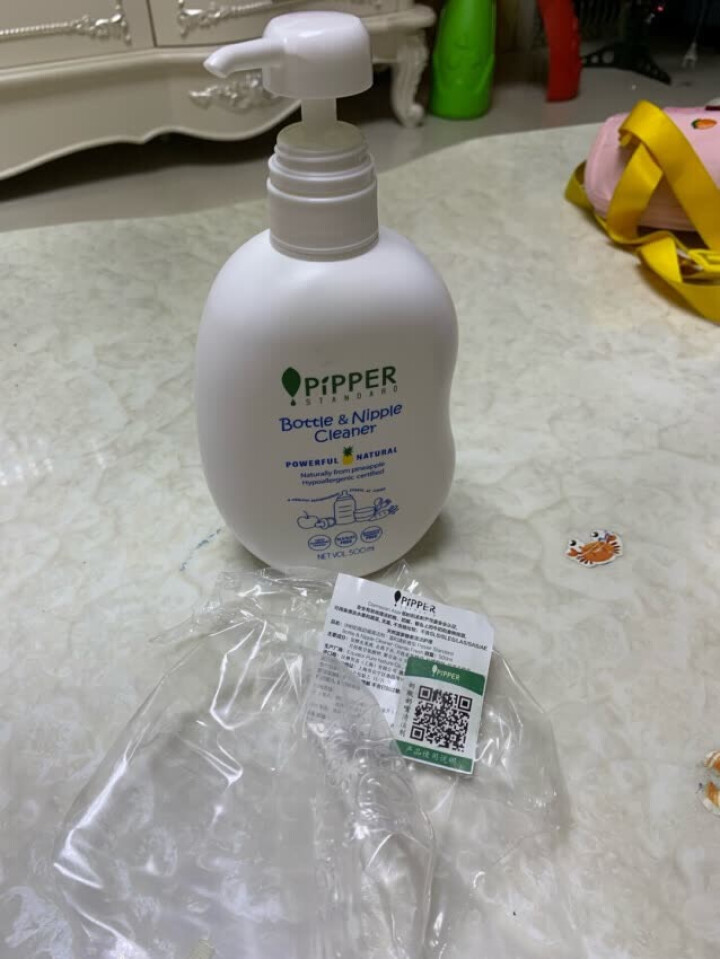 PIPPER 沛柏进口奶瓶奶嘴清洁剂植物酵素安全无化学添加婴儿奶瓶奶嘴清洁婴儿餐具蔬果清洁SGS认证 清洁剂奶瓶怎么样，好用吗，口碑，心得，评价，试用报告,第2张