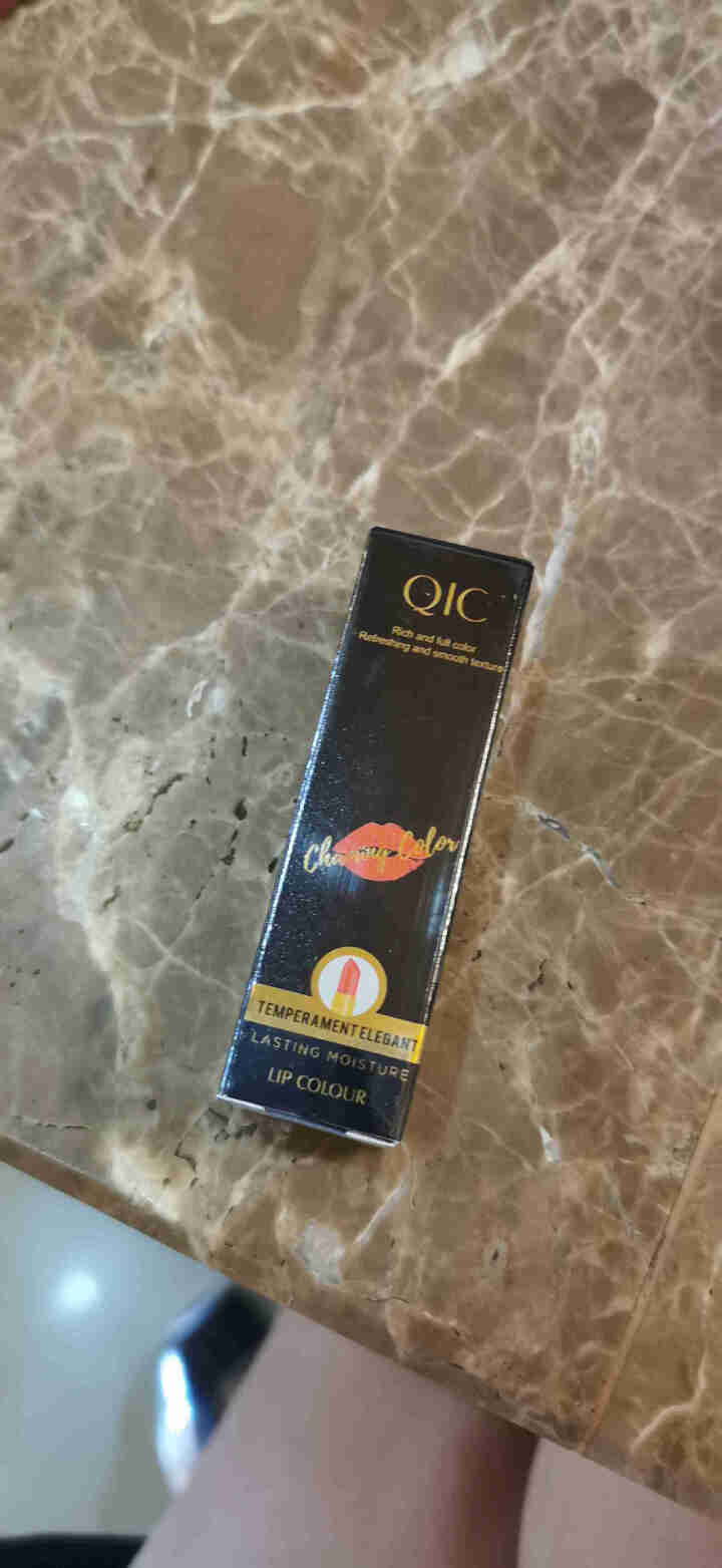 QIC雾面哑光口红 保湿滋润不易脱色不沾杯显白南瓜色脏橘色唇膏 南瓜色怎么样，好用吗，口碑，心得，评价，试用报告,第2张