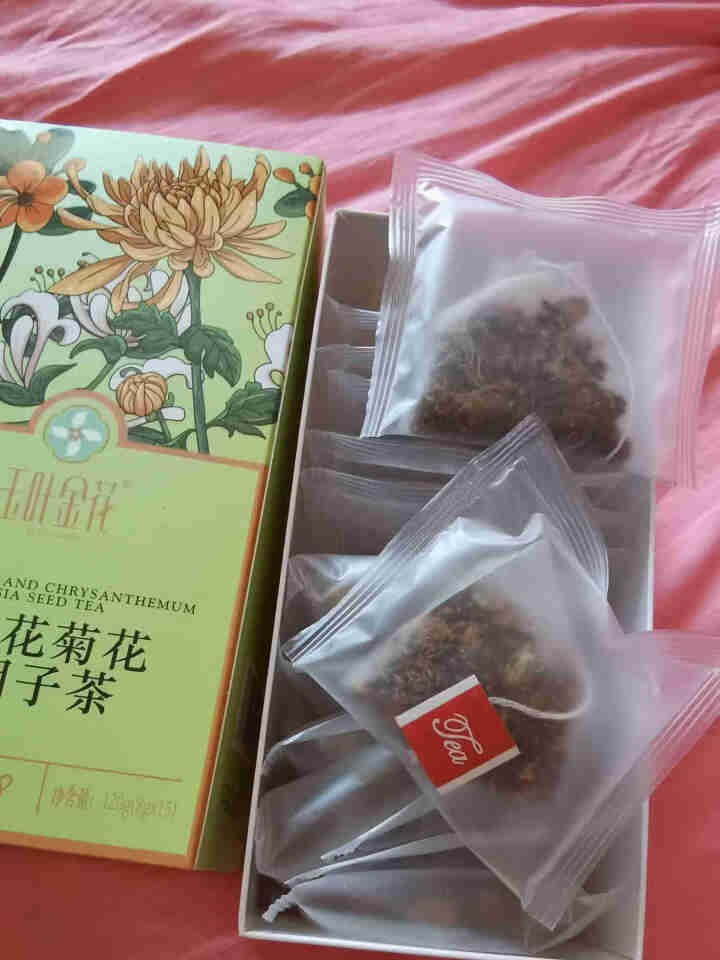 金银花茶枸杞菊花茶决明子小包清养生茶组合花茶火去肝明目护眼组合男女泡水喝（8g*15包/盒） 单品体验装（8g*15包/盒）怎么样，好用吗，口碑，心得，评价，试,第4张