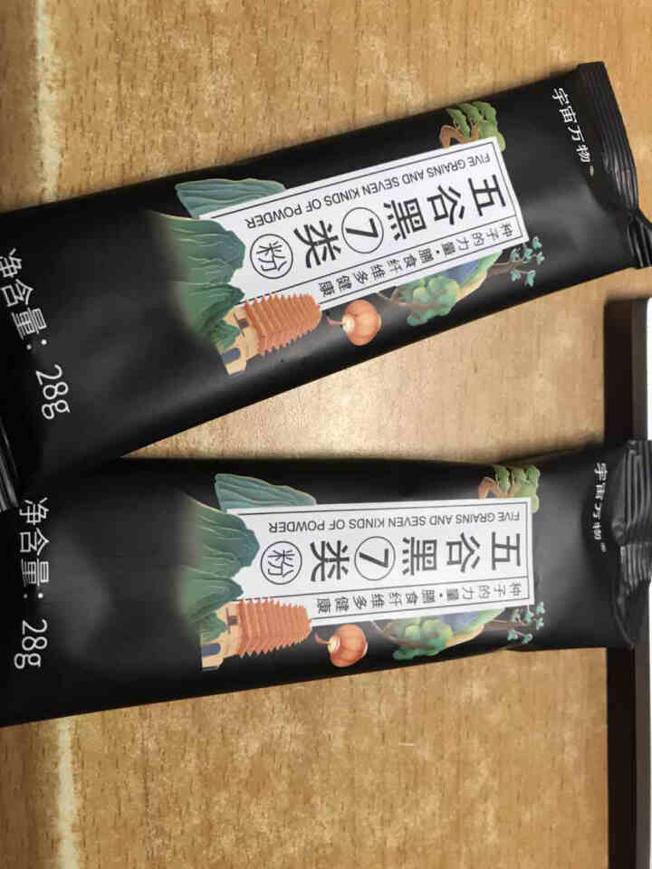 宇宙万物 五谷杂粮冲泡即食谷物营养膳食代餐粉 五谷黑7类(1盒10袋)怎么样，好用吗，口碑，心得，评价，试用报告,第4张