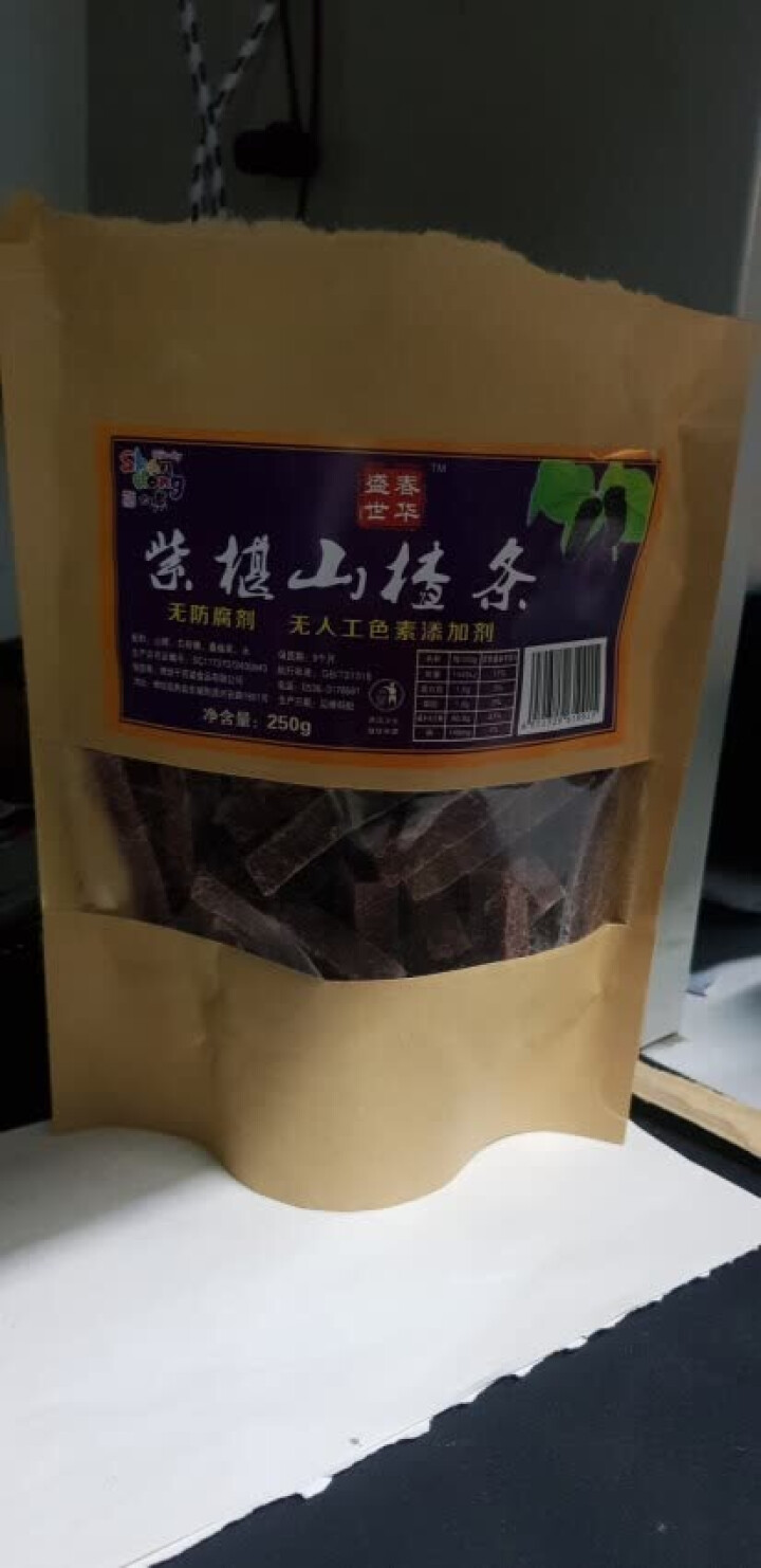 山楂条 办公休闲零食 蜜饯果干 山楂制品 250g*1袋 桑葚山楂条怎么样，好用吗，口碑，心得，评价，试用报告,第4张