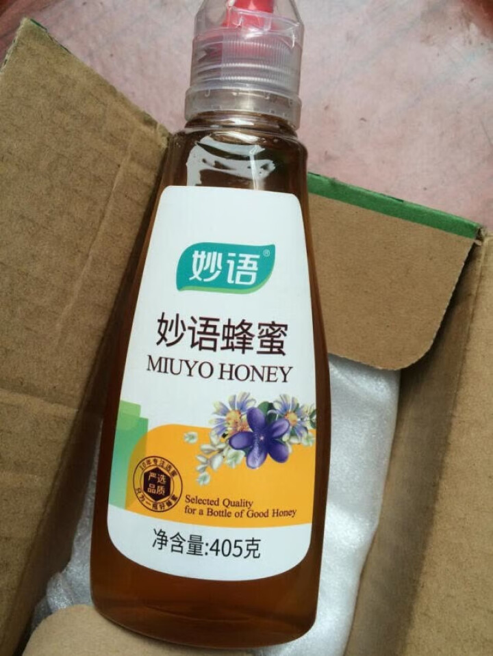 妙语（MiuYo）纯净天然农家自产土取蜂蜜 405g*1瓶怎么样，好用吗，口碑，心得，评价，试用报告,第4张