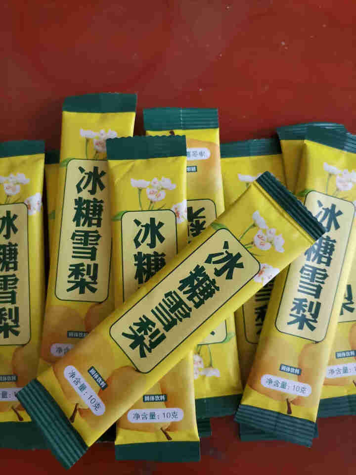 花老板 冰糖雪梨茶 速溶颗粒夏季茶冲饮固体饮料 冰糖雪梨100g（10g*10小包）怎么样，好用吗，口碑，心得，评价，试用报告,第2张