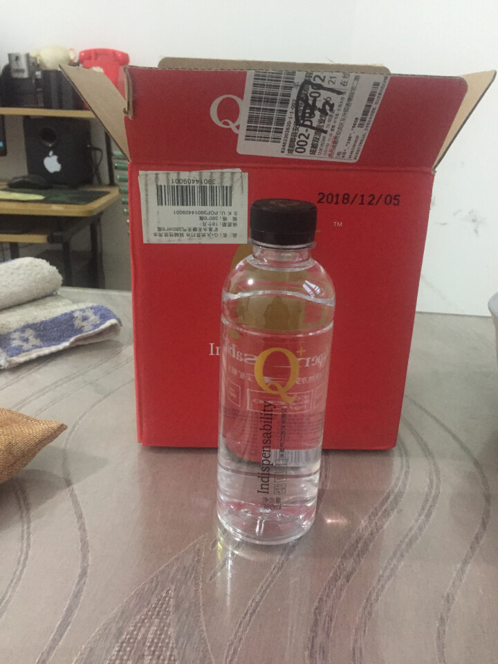 Q+天然苏打水 弱碱性饮用水矿泉水无糖无气 380ml*6瓶 礼盒装 一箱怎么样，好用吗，口碑，心得，评价，试用报告,第4张