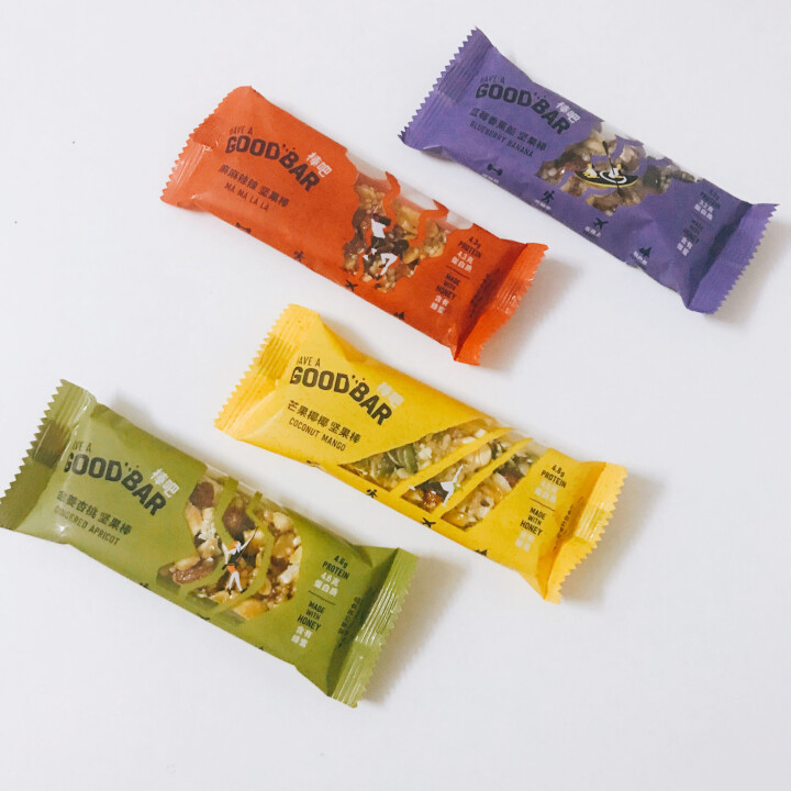 棒吧goodbar 混合坚果能量棒 多味混合32g*4只 蛋白干果代餐棒 蜂蜜谷物什锦 健身饱腹零食 混合装 4条/盒怎么样，好用吗，口碑，心得，评价，试用报告,第3张