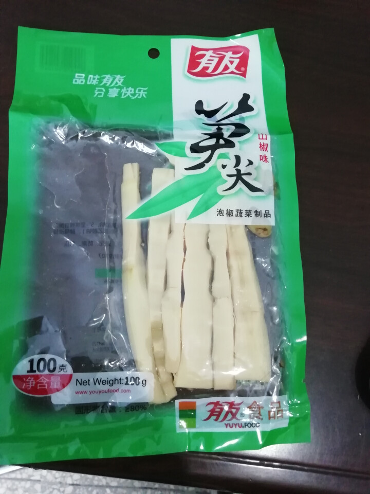 有友 泡椒凤爪泡椒味休闲零食 山椒味笋尖100g怎么样，好用吗，口碑，心得，评价，试用报告,第4张