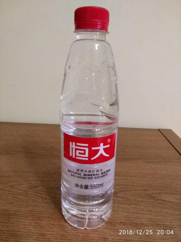 【整箱买一送一】恒大 天然矿泉水饮用水瓶装水非纯净水 550ml*1瓶（样品不售卖）怎么样，好用吗，口碑，心得，评价，试用报告,第2张