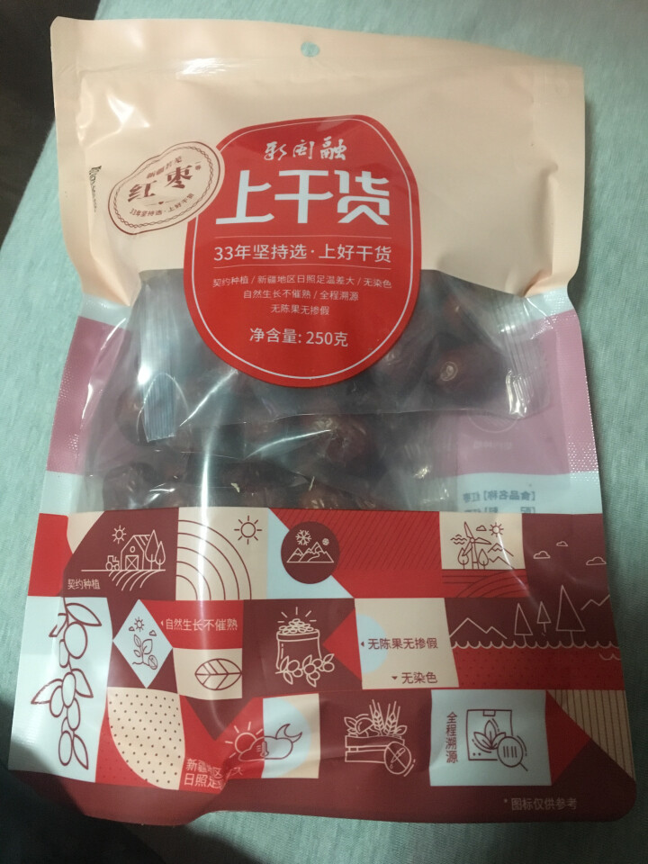 新闽融新疆红枣若羌灰枣原枣可加夹核桃仁吃休闲零食泡茶煲汤250g怎么样，好用吗，口碑，心得，评价，试用报告,第2张