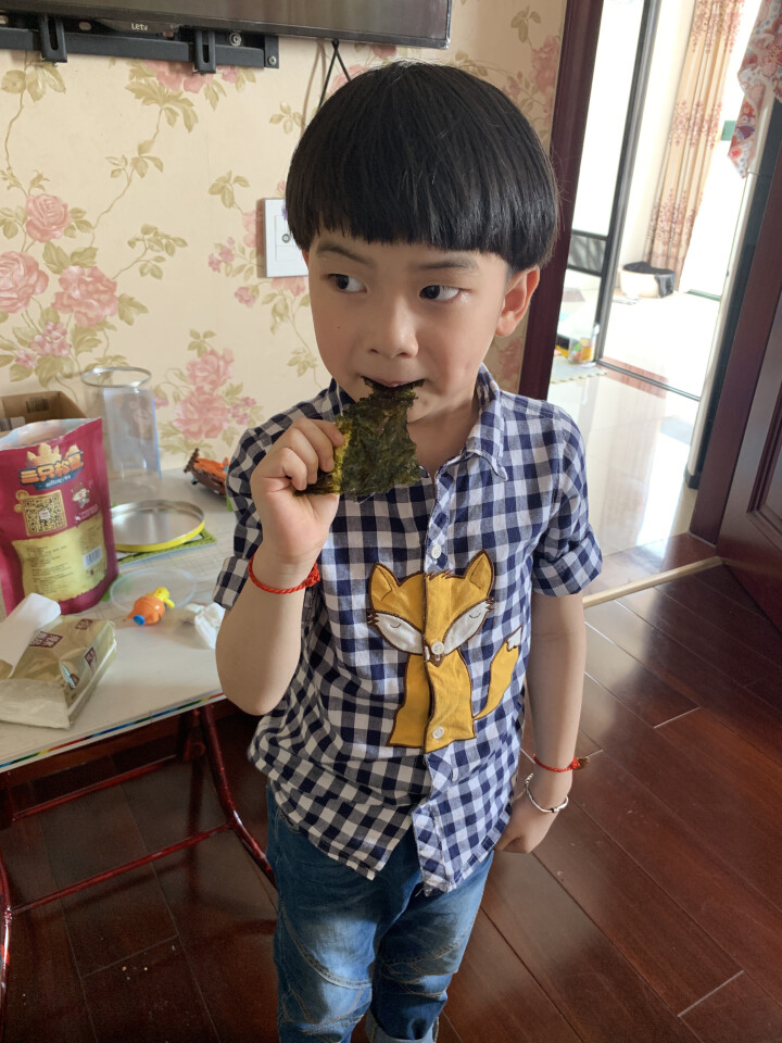 韩国进口 天晓海女海苔紫菜 儿童即食海苔脆片休闲零食大片装25g 竹盐味怎么样，好用吗，口碑，心得，评价，试用报告,第4张