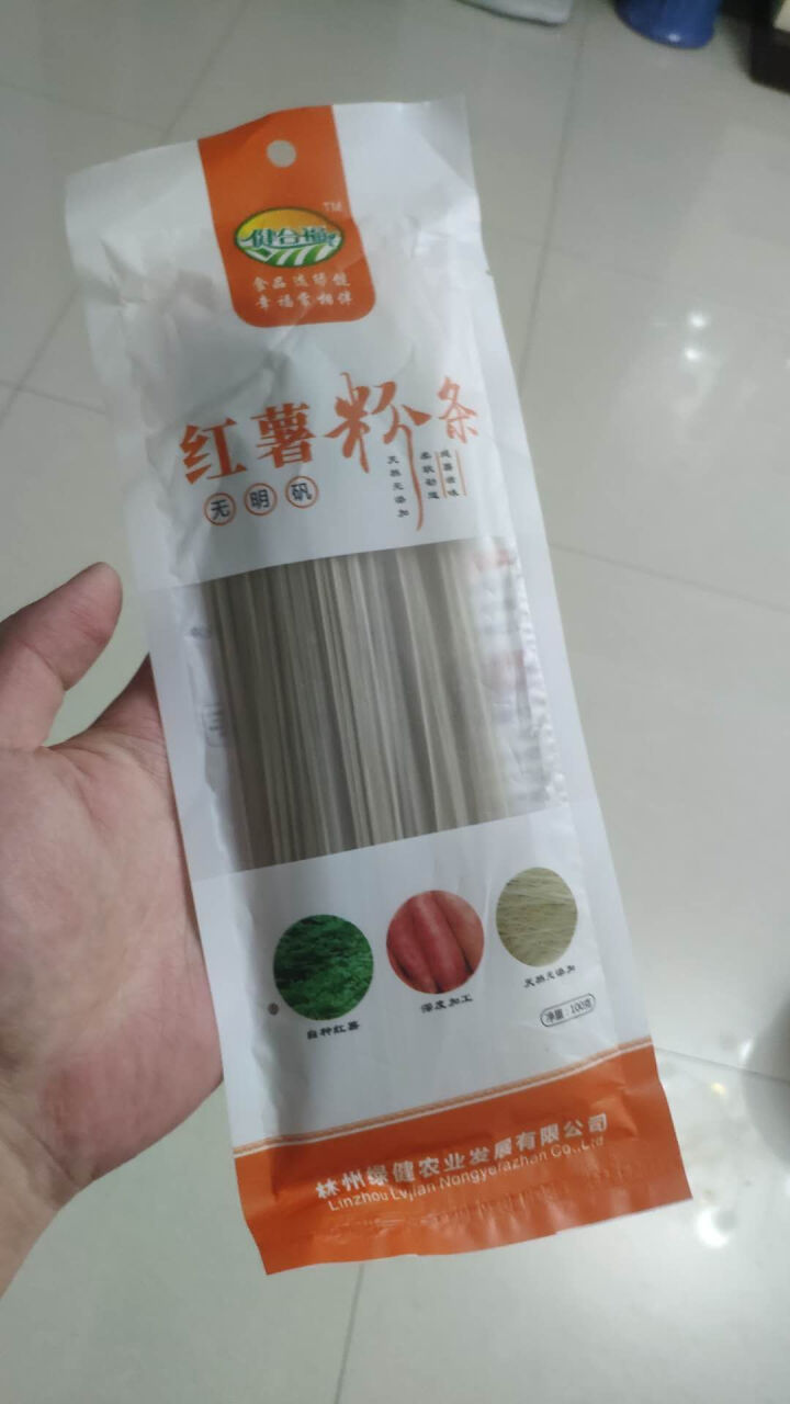 【林州馆】健合福太行高山红薯粉条200g  酸辣粉方便速食火锅炖粉条 粉丝宽粉条 红薯粉条100g怎么样，好用吗，口碑，心得，评价，试用报告,第2张