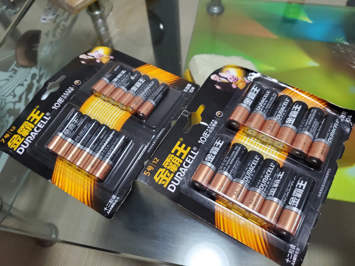 金霸王（Duracell ） 5号+7号碱性干电池组合装 五号+七号 适用鼠标/玩具/遥控器/耳温枪 5号12粒+7号12粒怎么样，好用吗，口碑，心得，评价，试,第4张